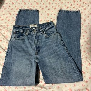 Abercrombie & Fitch 90s straight ultra high rise jeans curve love